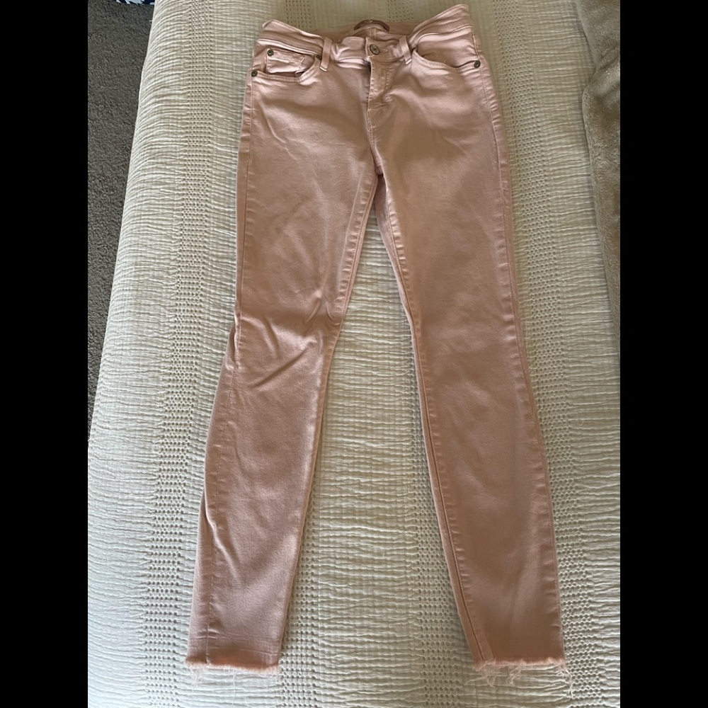 7 for All Mankind Ankle Frayed Jeans